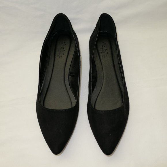 COPY - Black Pointed Toes Ballet Flats - Picture 1 of 3